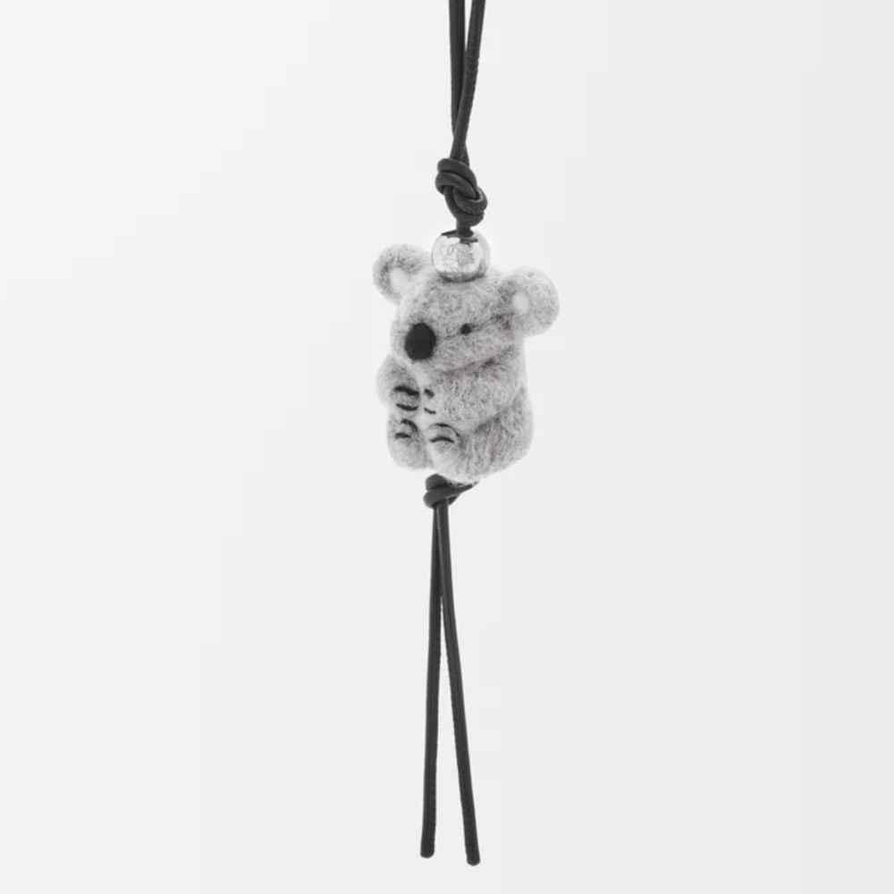 Loewe Koala charm in felt and calfskin